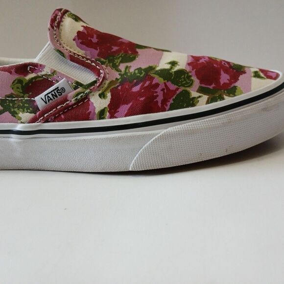 Vans Classic Slip-on Romantic Floral Canvas Pink  Shoes  Womens 7-Mens 5.5 - Picture 9 of 16